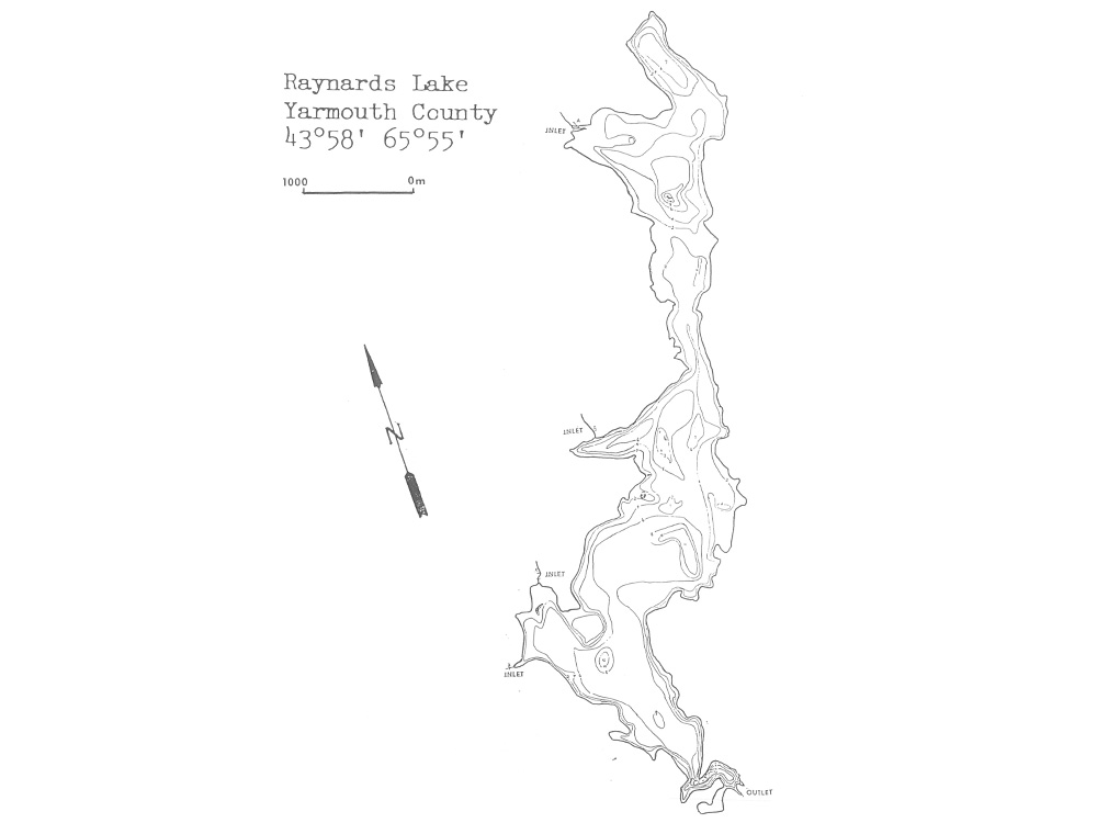 Contours of the lake